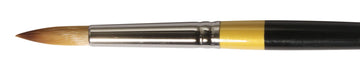 Daler Rowney System 3 Short Handle Round Brush SY85 Size 10  Shape: Round Hair Width: 6.5 mm Hair Length: 25 mm Handle Length: Short
