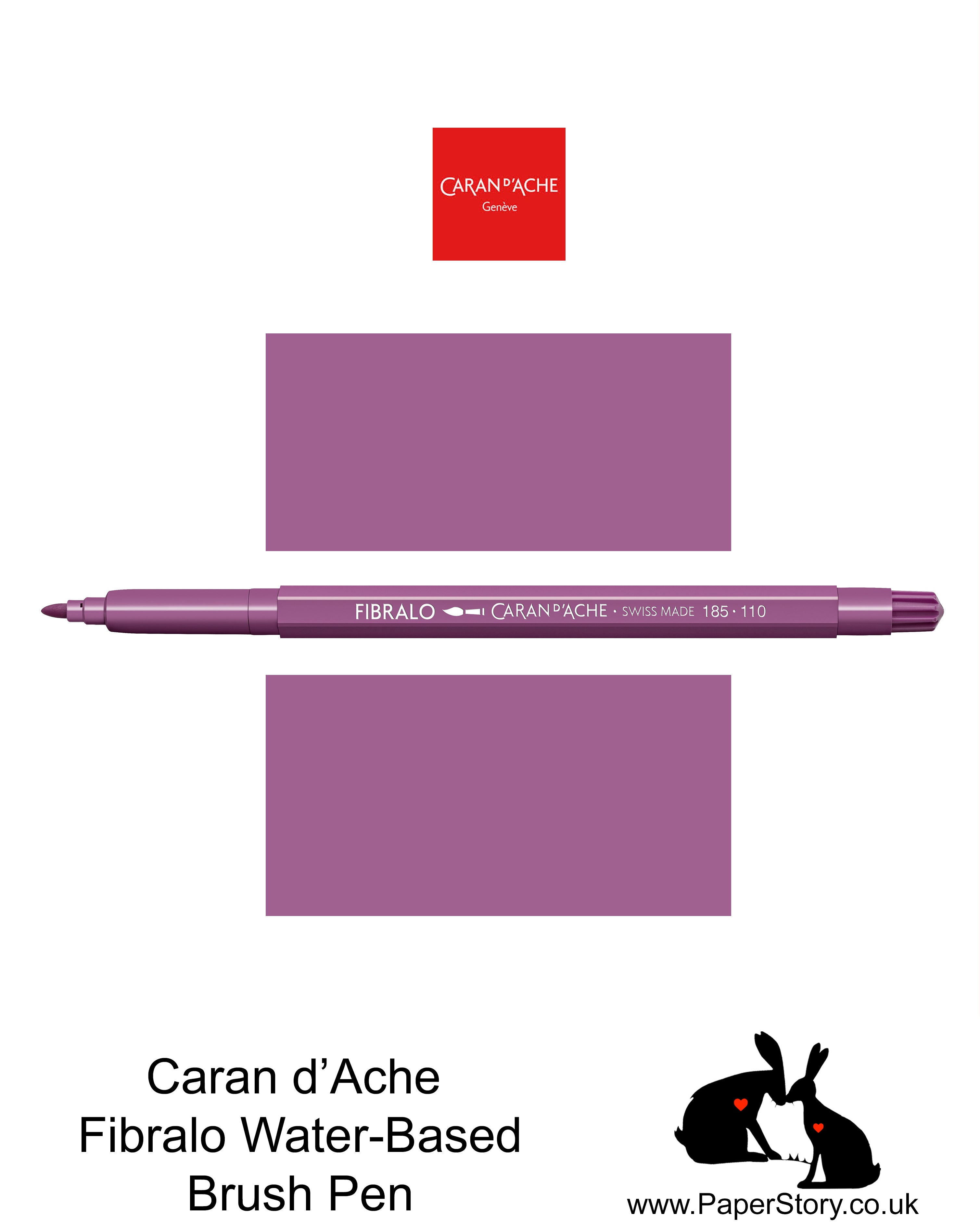 Caran D'Ache Fibralo Water-soluble fibre-tipped brush pen Nº110 Lilac