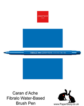 Caran D'Ache Fibralo Water-soluble fibre-tipped brush pen Nº160 Cobalt Blue