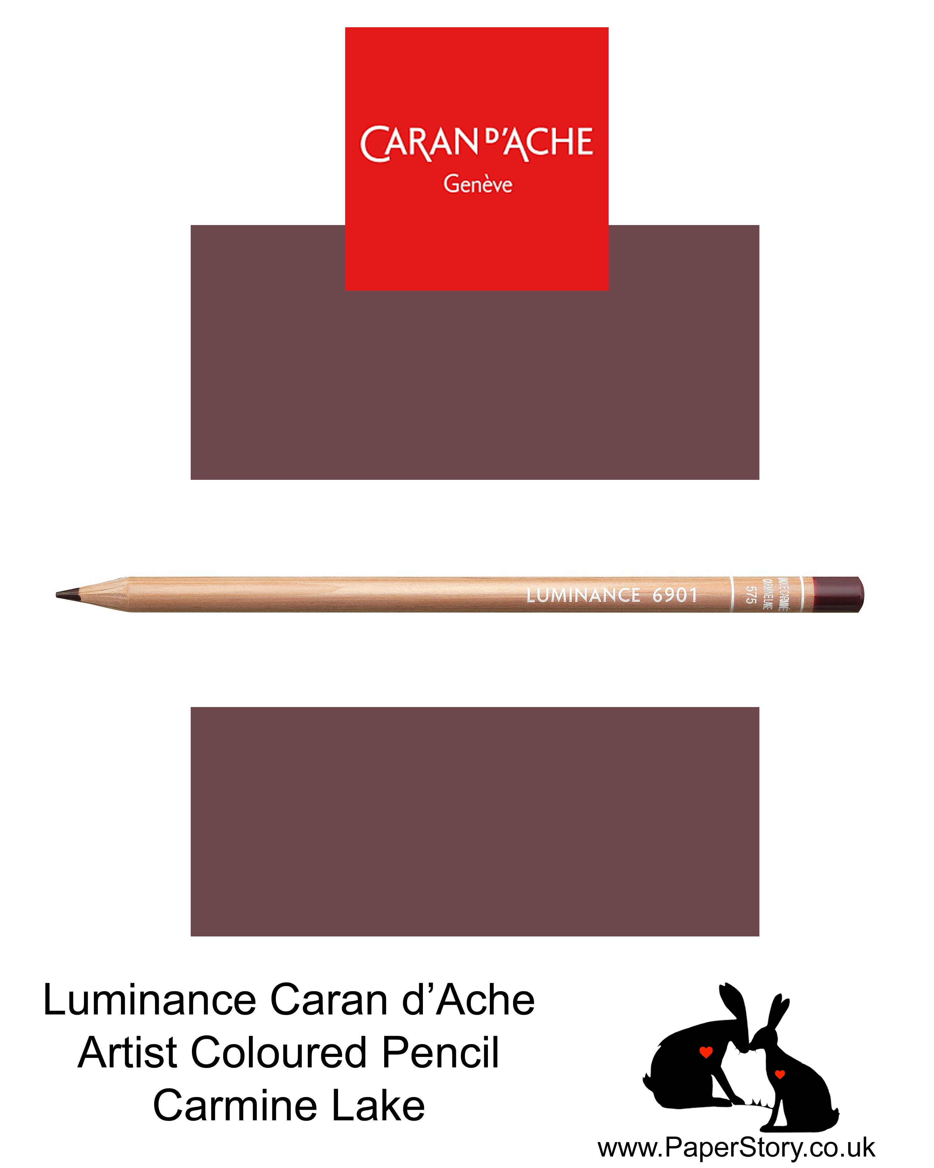 NEW Caran d'Ache Luminance individual Artist Colour Pencils 6901 Carmine Lake 575