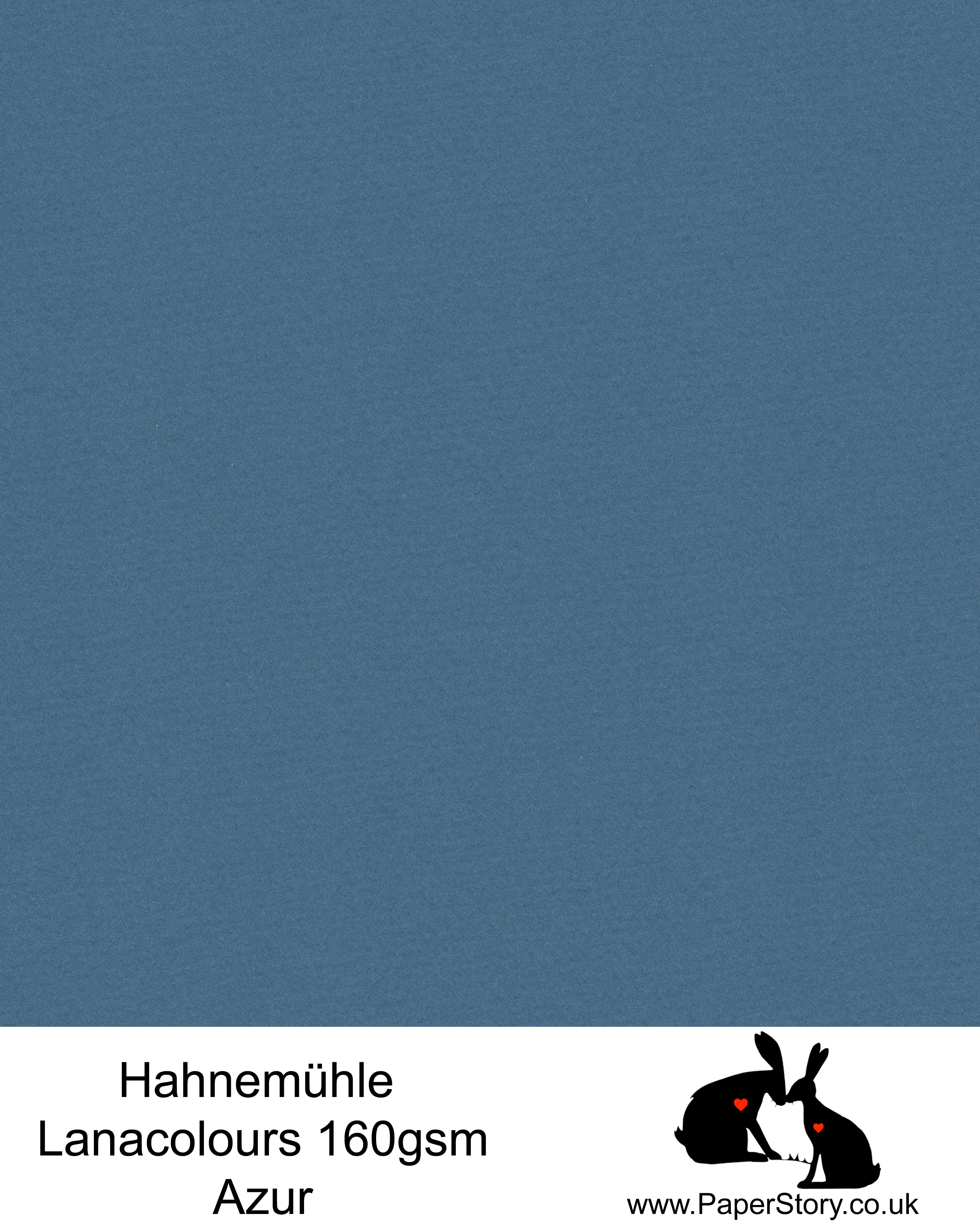 Hahnemühle Lana Colours pastel Azue Blue hammered paper 160 gsm. Artist Premium Pastel and Papercutting Papers 160 gsm often described as hammered paper. This high quality artist paper, can be used for papercutting as well as mixed media
