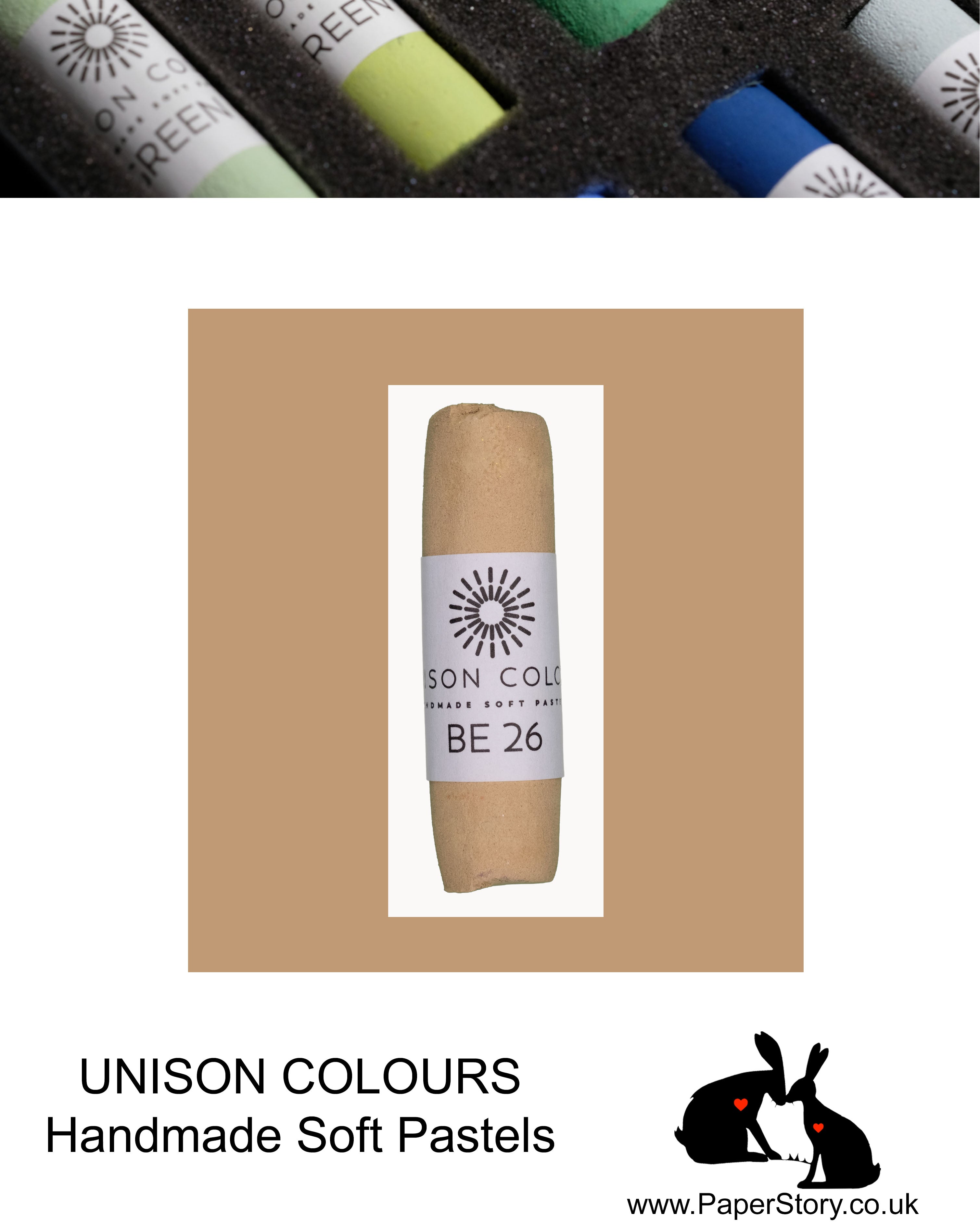 Unison Colour Handmade Soft Pastels Brown Earth 26 - Size Regular