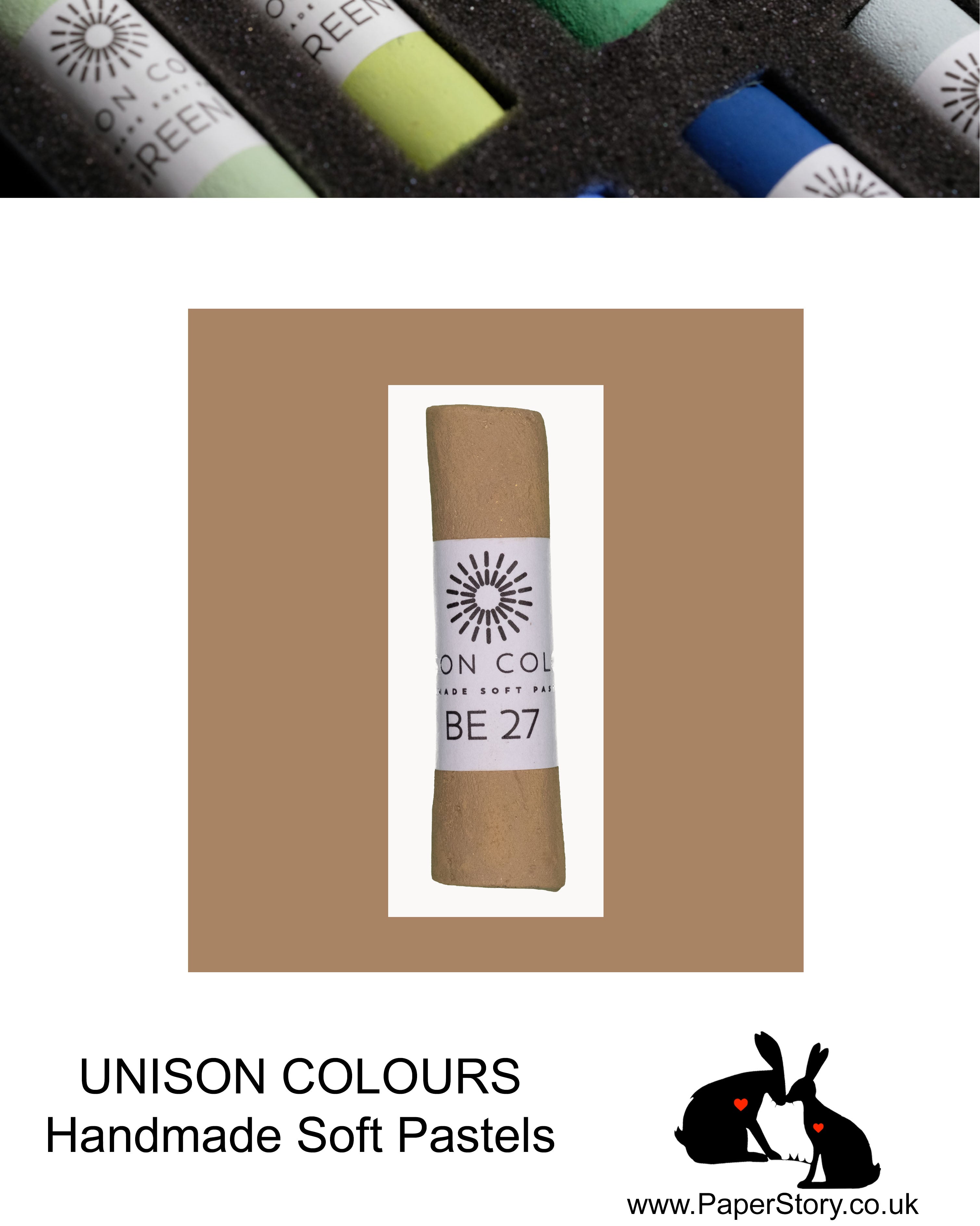 Unison Colour Handmade Soft Pastels Brown Earth 27- Size Regular