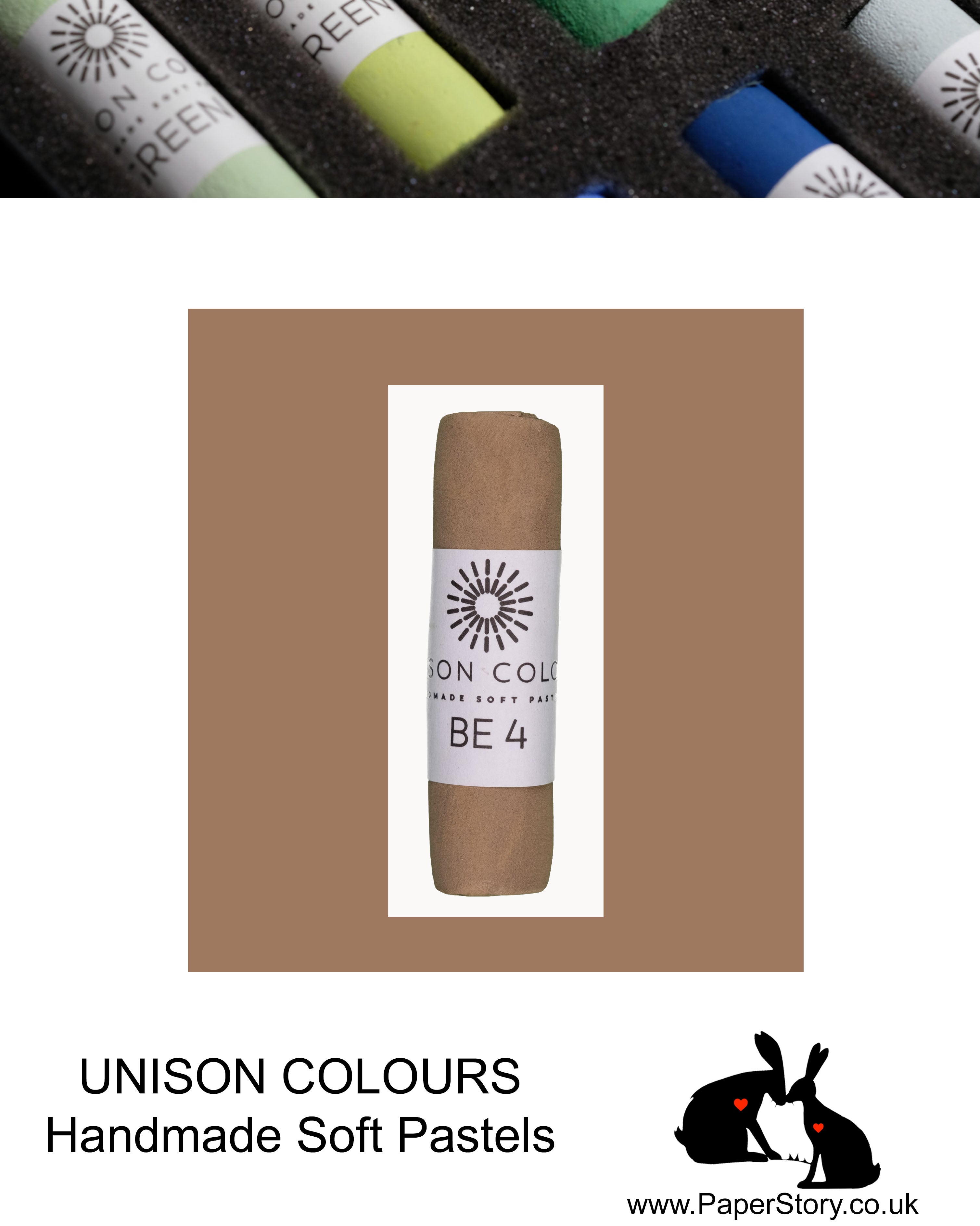Unison Colour Handmade Soft Pastels Brown Earth 4 - Size Regular