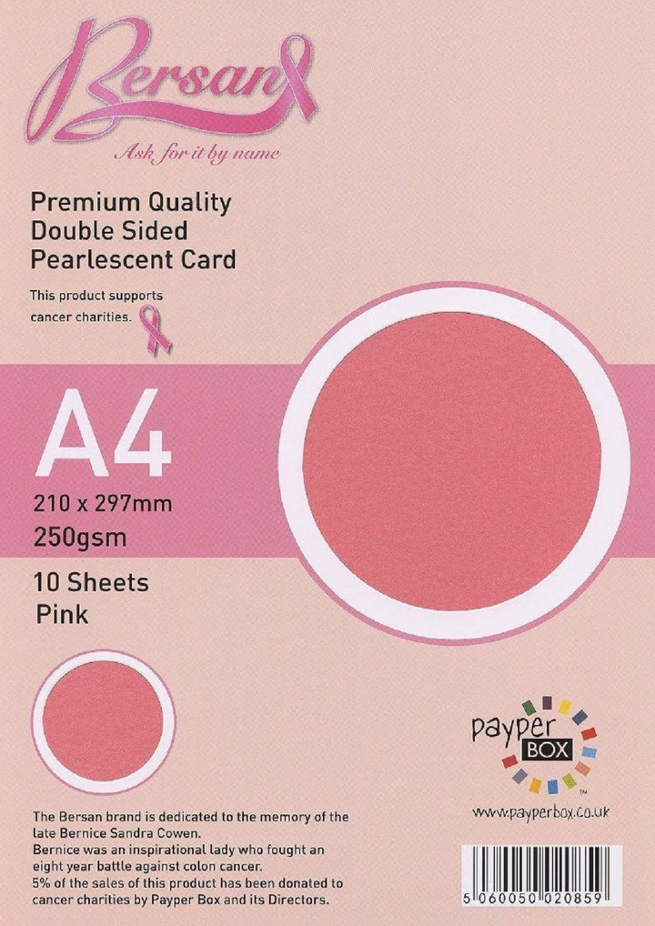 A4 Payperbox Pearlescent card 250 gsm : Pink