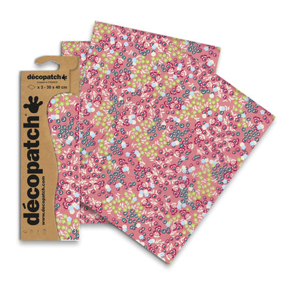 Décopatch flowers x 3 sheets