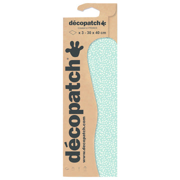 Décopatch White dots on blue x 3 sheets