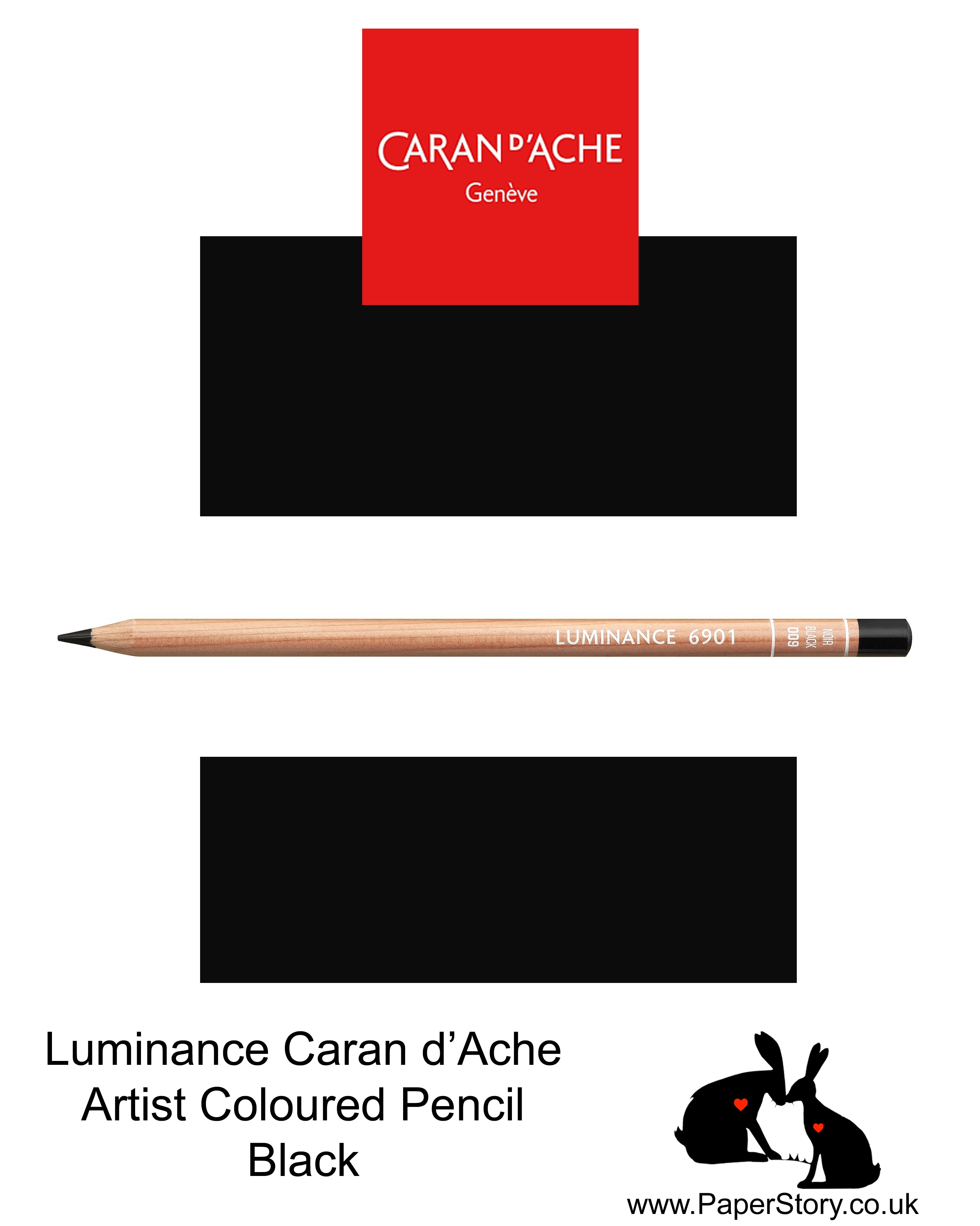 Caran d'Ache Luminance individual Artist Colour Pencils 6901 009 Black