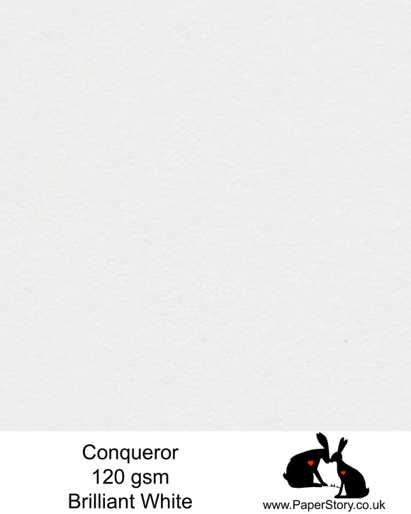 A4 Conqueror Brilliant White Calligraphy Paper 120 gsm. a crisp and contemporary paper, Conqueror paper is ideal for card insets, printing and lends itself brilliantly for calligraphy and use with dip pen and Coliro Finetec colours
