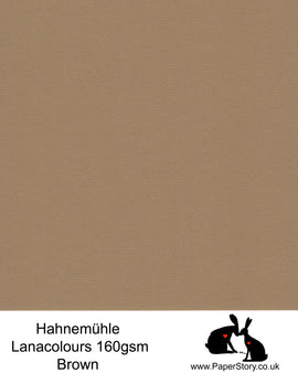 Brown Hahnemühle Lana Colours Paper 45% Cotton 160 gsm A4 x 10 sheets - Clearance