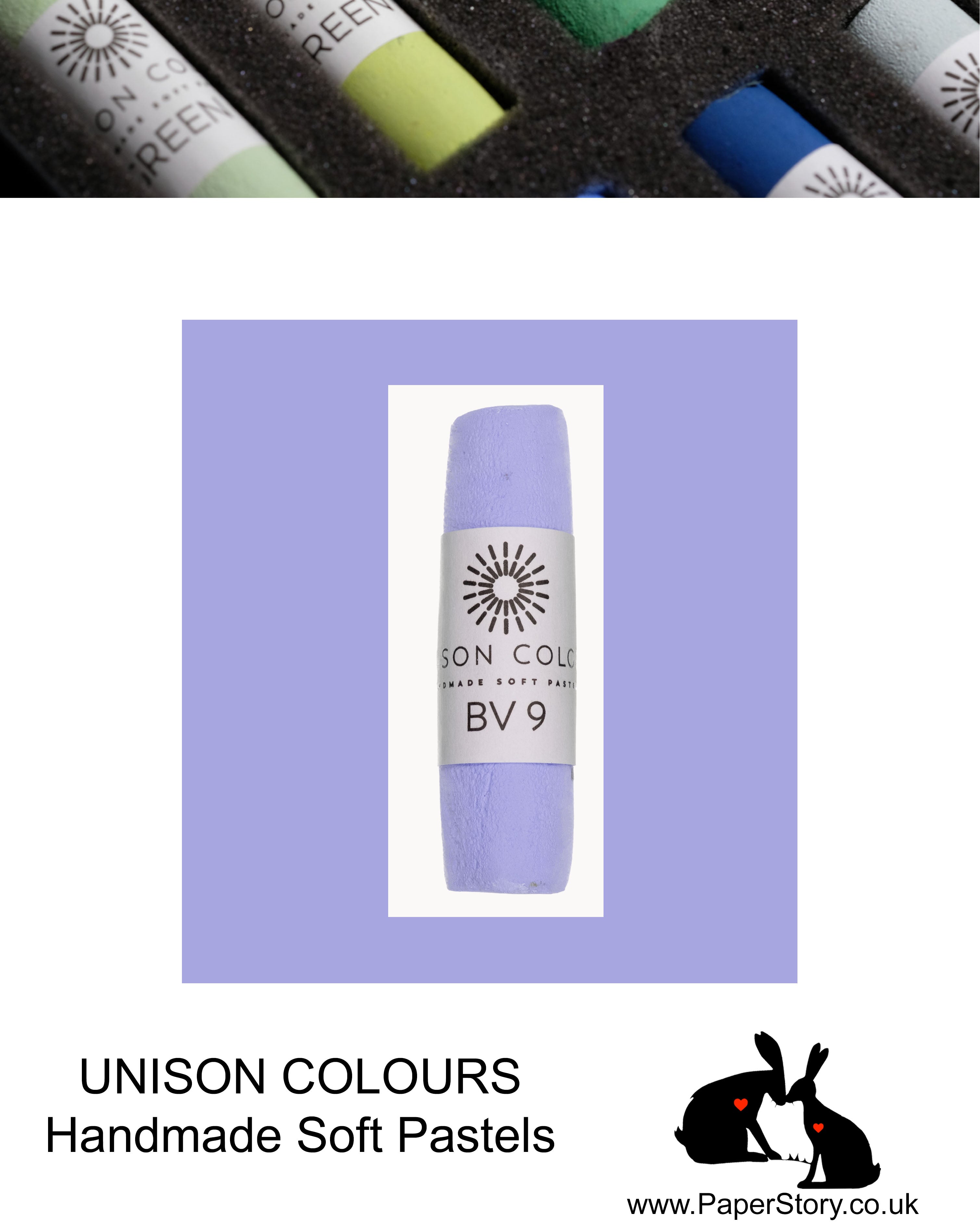 Unison Colour Handmade Soft Pastels Blue Violet 09 - Size Regular