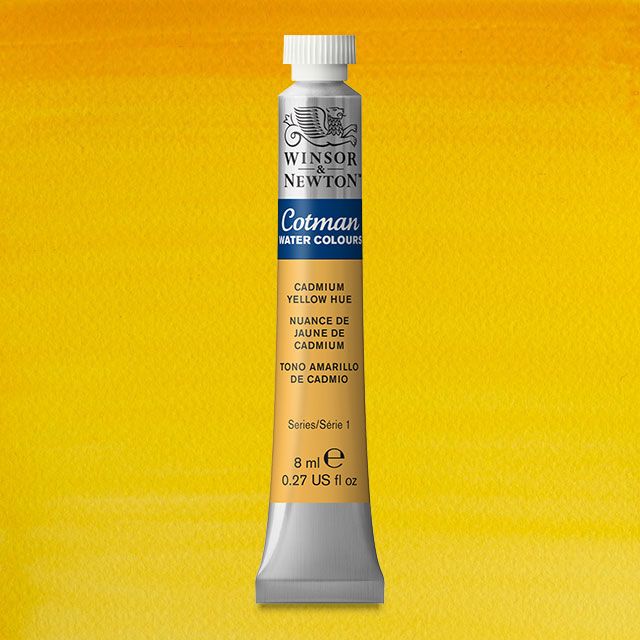 Winsor & Newton Watercolour Paint Cotman 8ml tube : Cadmium Yellow Hue