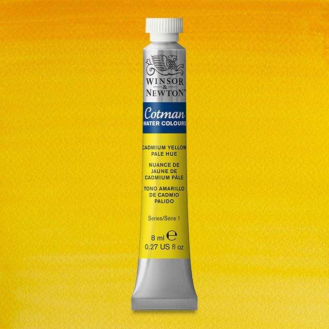 Winsor & Newton Watercolour Paint Cotman 8ml tube : Cadmium Yellow Pale Hue