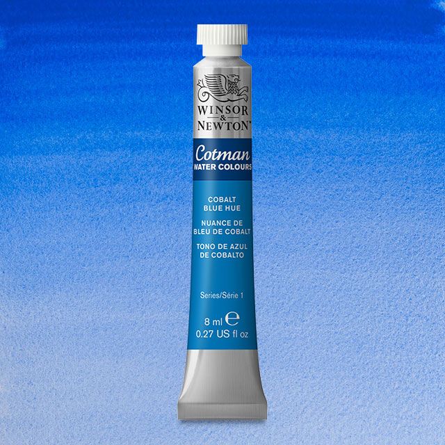 Winsor & Newton Watercolour Paint Cotman 8ml tube : Cobalt Blue Hue