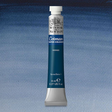 Winsor & Newton Watercolour Paint Cotman 8ml tube : Indigo