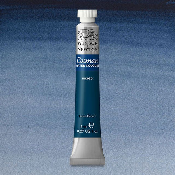 Winsor & Newton Watercolour Paint Cotman 8ml tube : Indigo