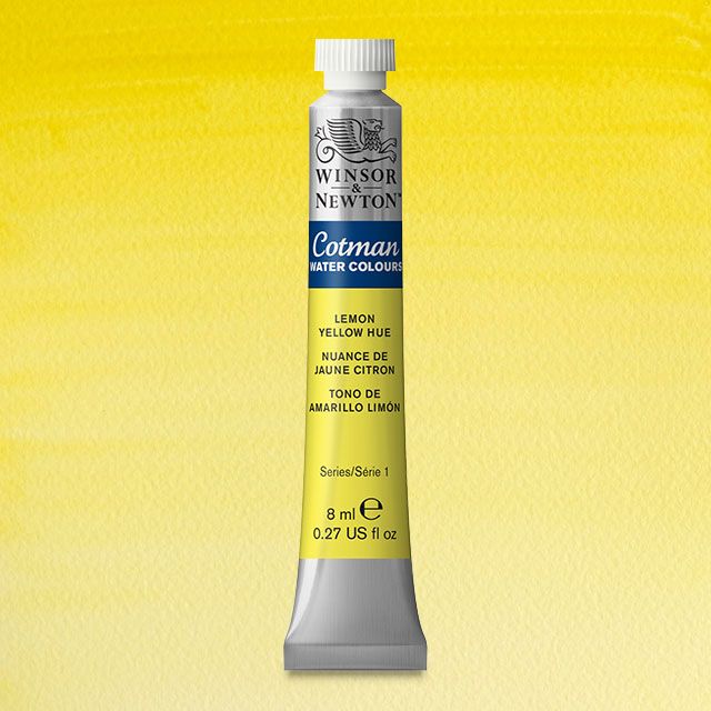 Winsor & Newton Watercolour Paint Cotman 8ml tube : Lemon Yellow Hue