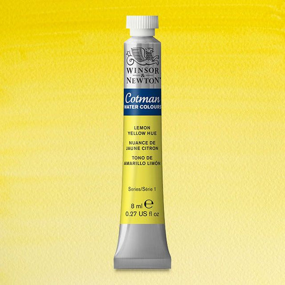 Winsor & Newton Watercolour Paint Cotman 8ml tube : Lemon Yellow Hue