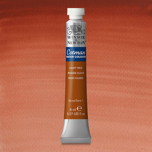 Winsor & Newton Watercolour Paint Cotman 8ml tube : Light Red