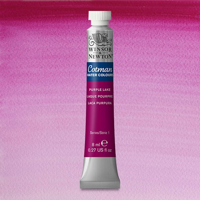 Winsor & Newton Watercolour Paint Cotman 8ml tube : Purple Lake