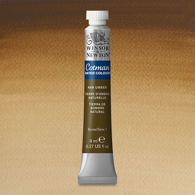 Winsor & Newton Watercolour Paint Cotman 8ml tube : Raw Umber