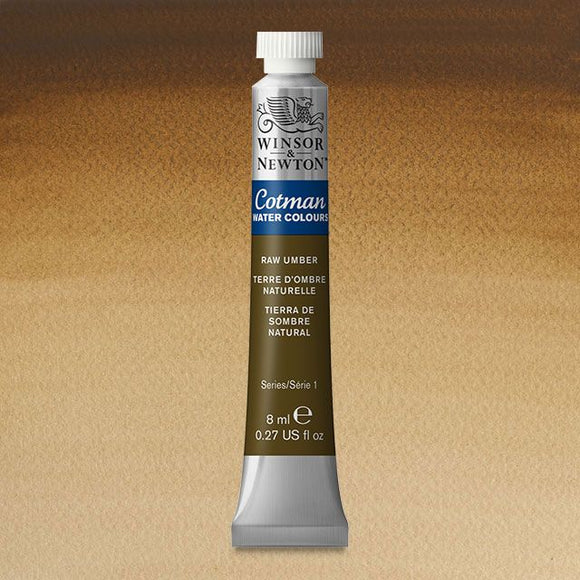 Winsor & Newton Watercolour Paint Cotman 8ml tube : Raw Umber