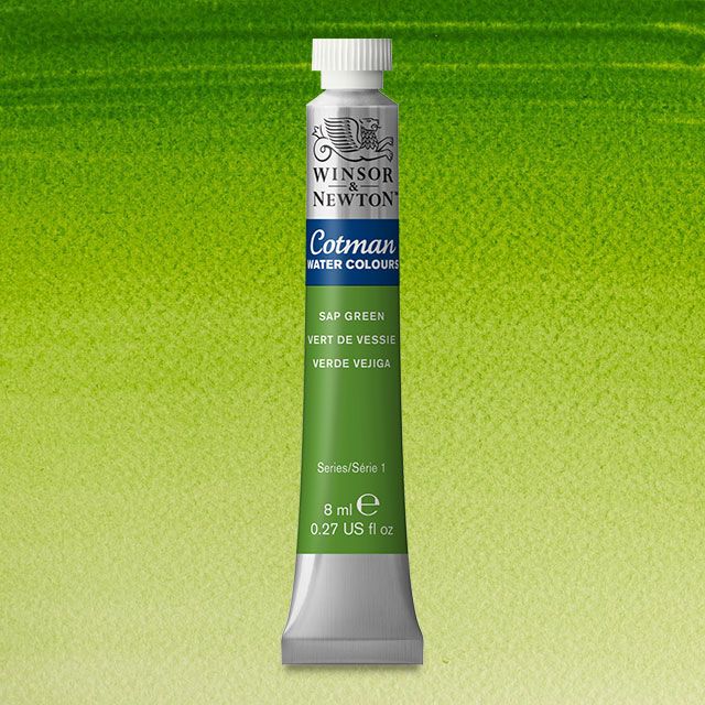 Winsor & Newton Watercolour Paint Cotman 8ml tube : Sap Green