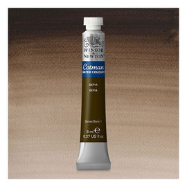 Winsor & Newton Watercolour Paint Cotman 8ml tube : Sepia