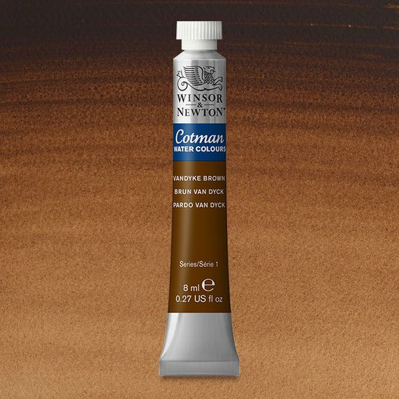 Winsor & Newton Watercolour Paint Cotman 8ml tube : Vandyke Brown