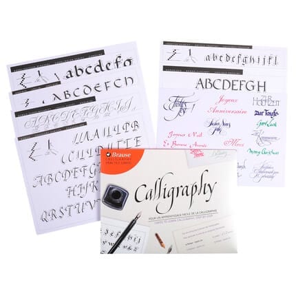 Brause Calligraphy Step by Step cards 32 x 25 cm x 12 - 0