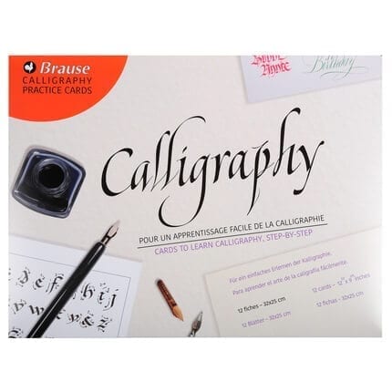 Brause Calligraphy Step by Step cards 32 x 25 cm x 12-1