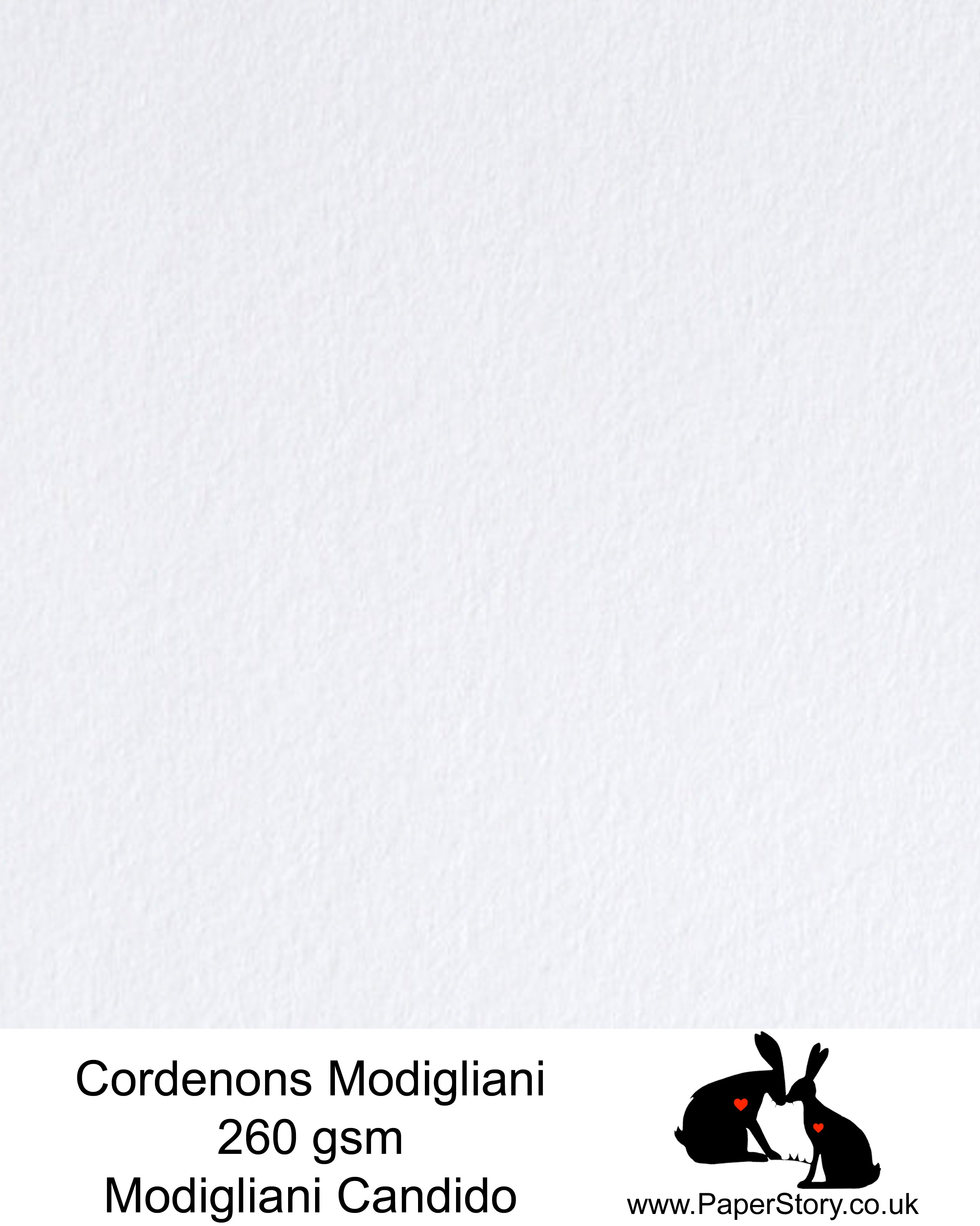 Mondigliani profession card for printing greetings cards, prints and stationery. This is a premium card with a watercolour textured effect finish 260 gsm A4. Made is Italy,  this beautiful card is the card we use for making PaperStory greetings cards. Can also be used for business cards, note cards and invitations. Professional card for card makers, prints easily at home on an inkjet printer.  