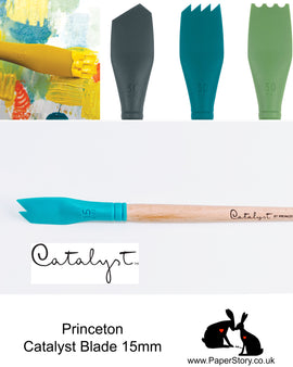 Princeton Catalyst Blade silicone painting tool Blue Nº 2 size 15mm