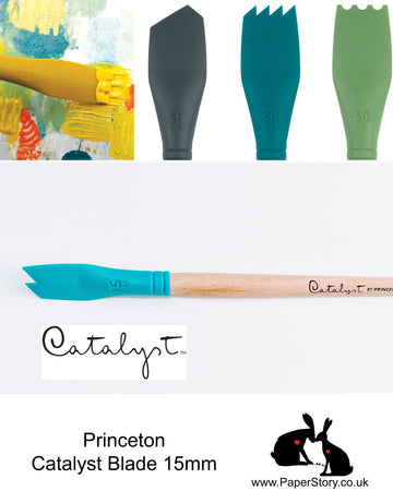 Princeton Catalyst Blade silicone painting tool Blue Nº 2 size 15mm