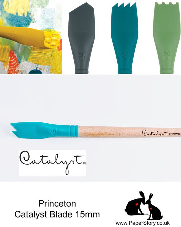 Princeton Catalyst Blade silicone painting tool Blue Nº 2 size 15mm