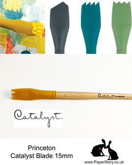 Princeton Catalyst Blade silicone painting tool Yellow Nº 4 size 15mm