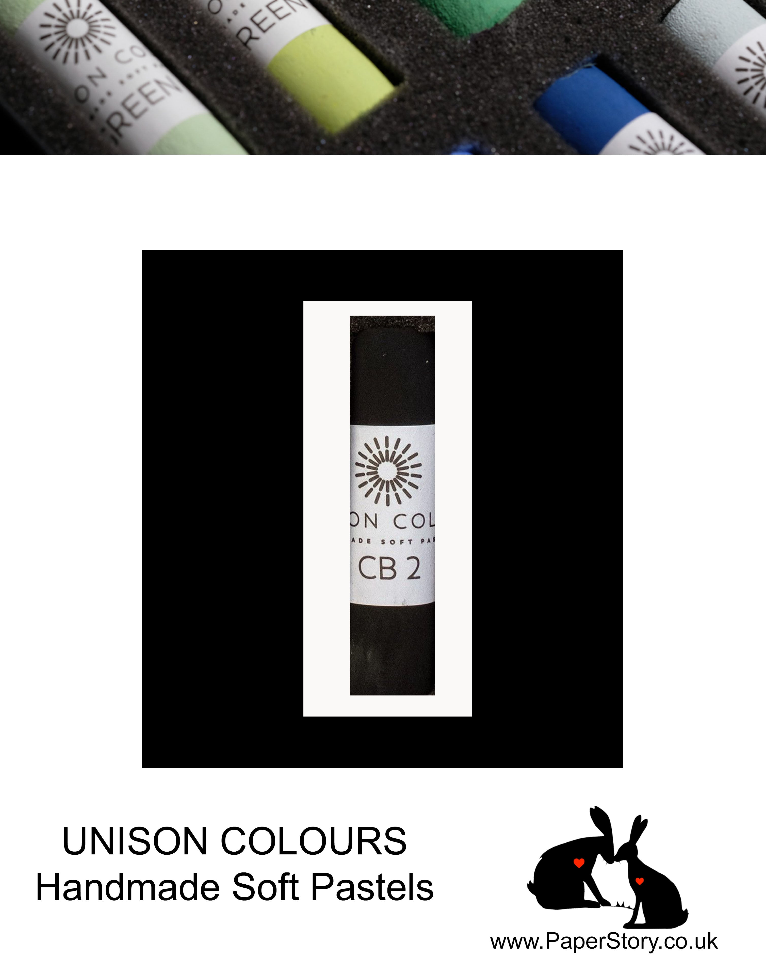 Unison Colour Handmade Soft Pastels Carbon Black 2 - Size Regular