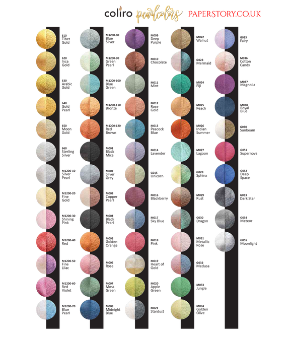 Fine Gold Finetec Coliro Pearlcolor Watercolour Paint C220