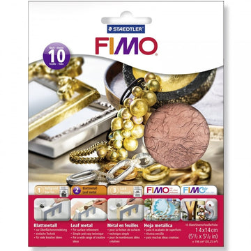 Copy of FIMO : Metal leaf effect : 10 sheets : COPPER