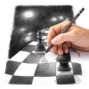 Staedtler Mars Lumograph Black assorted artist pencils 8B-6B-4B-4B-2B-2B ( Tin of six )