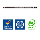 Staedtler Mars Lumograph Black assorted graphite pencil set x 6-7