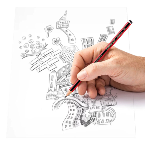 Staedtler Cardboard box containing 12 graphite pencils in assorted degrees