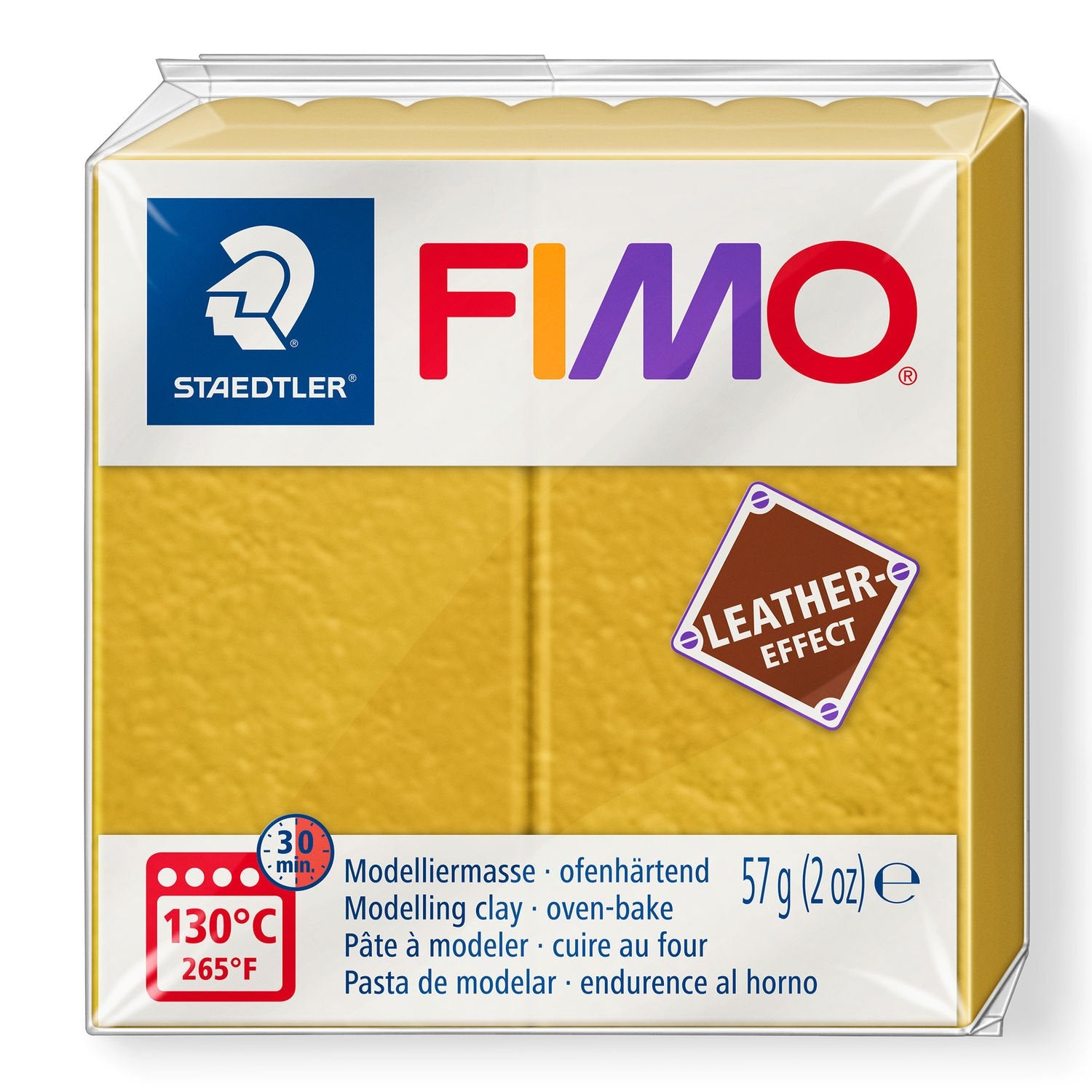 FIMO Leather Effects Clay 57 g 8010 - 179 Ochre