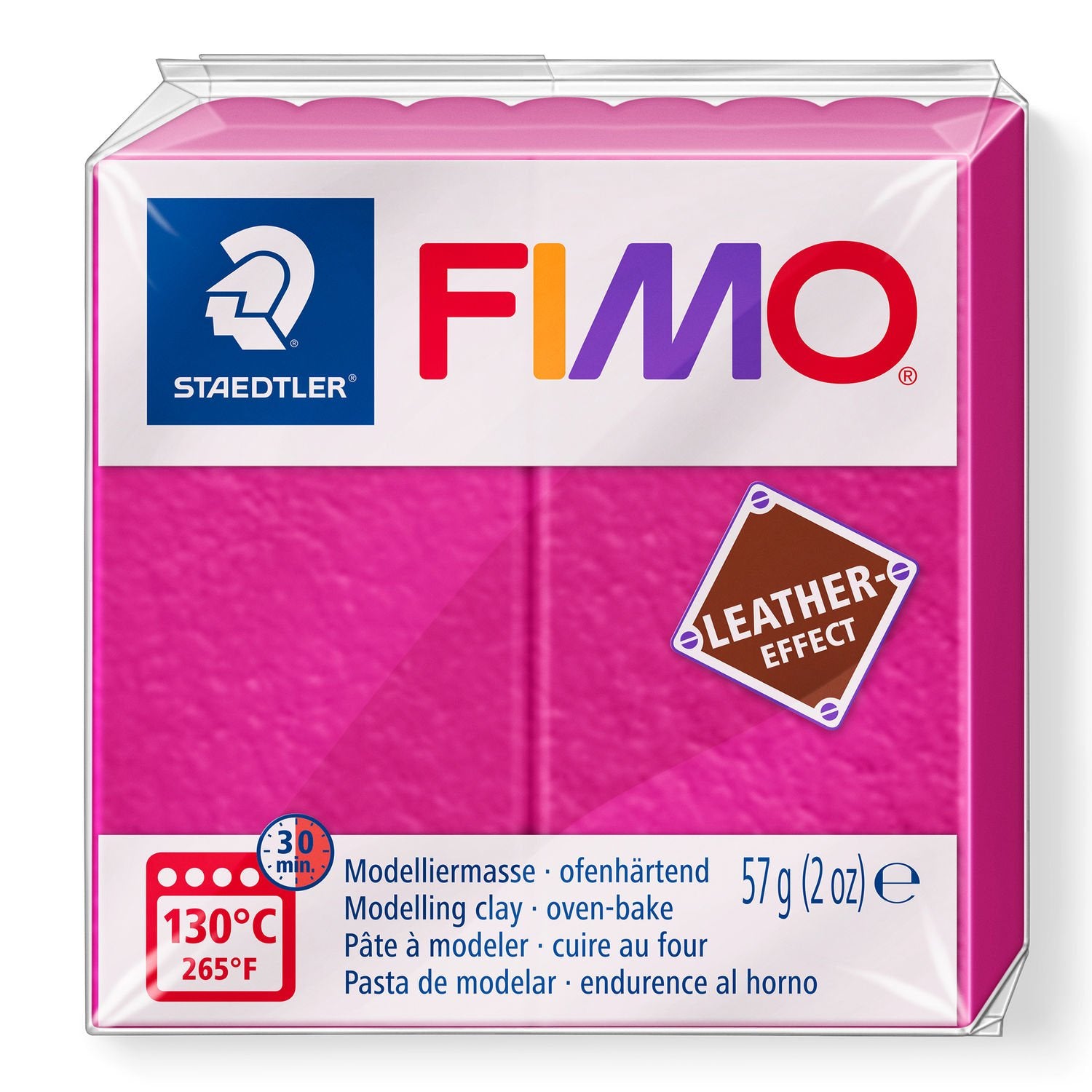 FIMO Leather Effects Clay 57 g 8010 - 229 Berry