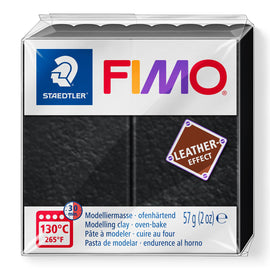 FIMO Leather Effects Clay 57 g 8010 - 909 Black