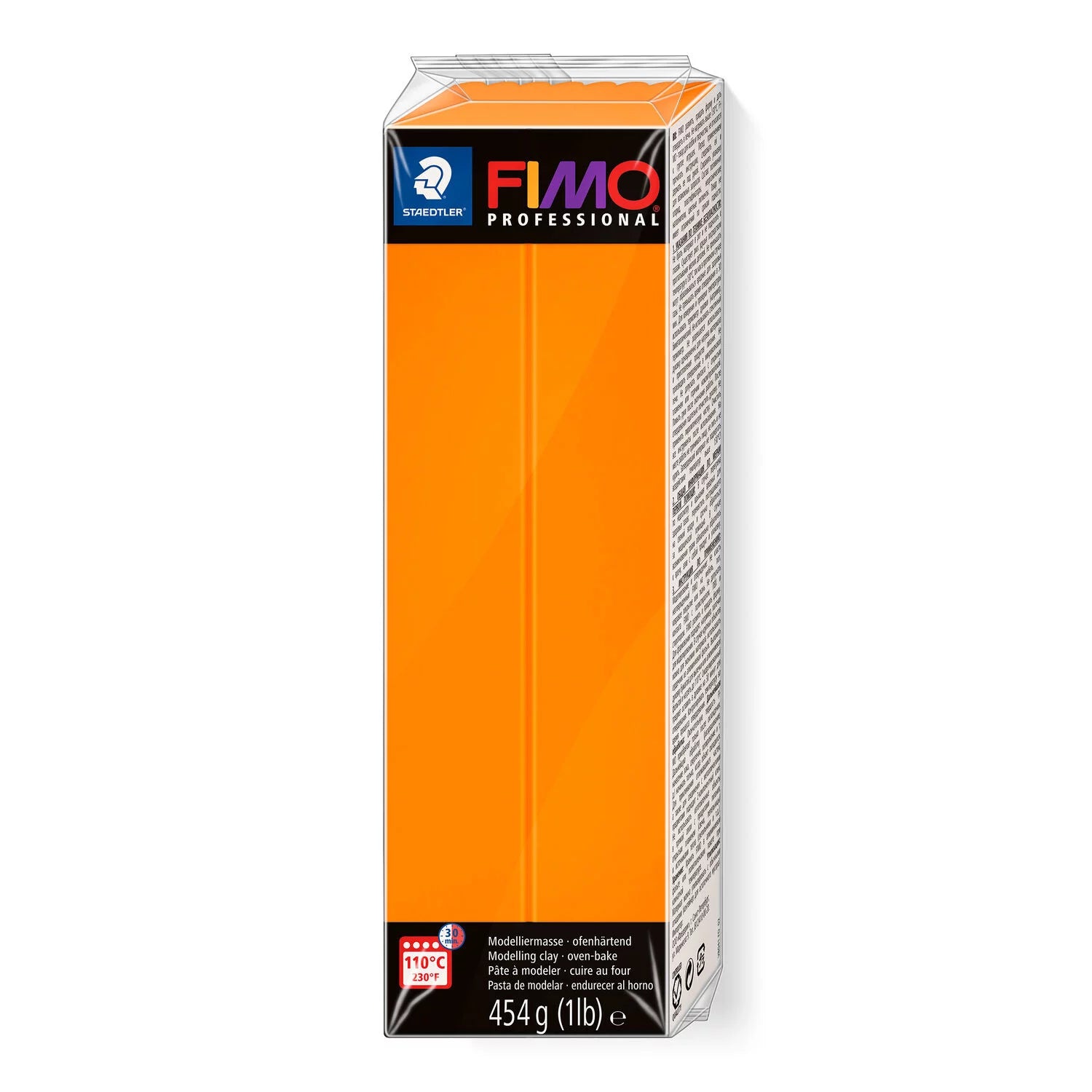 FIMO Large Block of Professional Clay 454g 8041-4 Orange