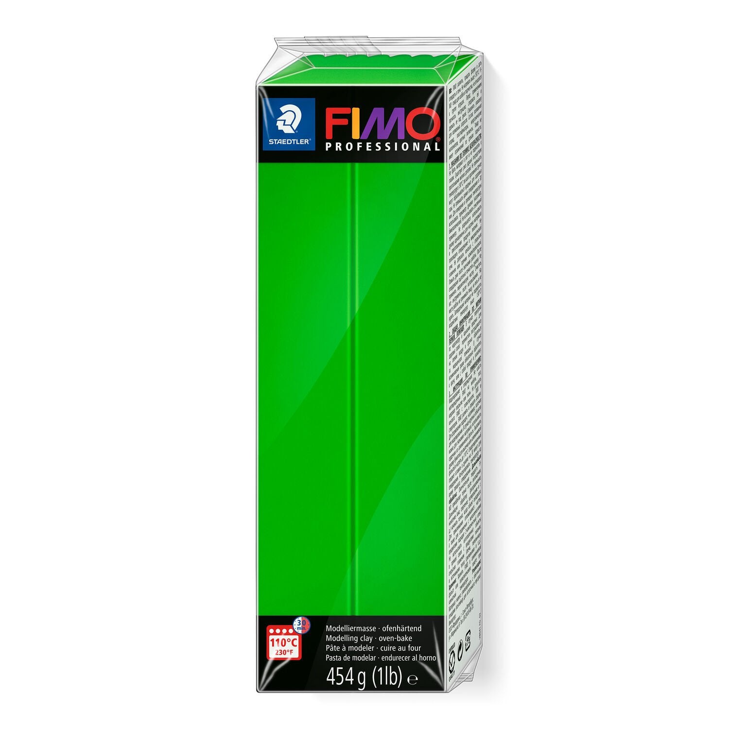 FIMO Large Block of Professional Clay 454g 8041-5 Sap Green