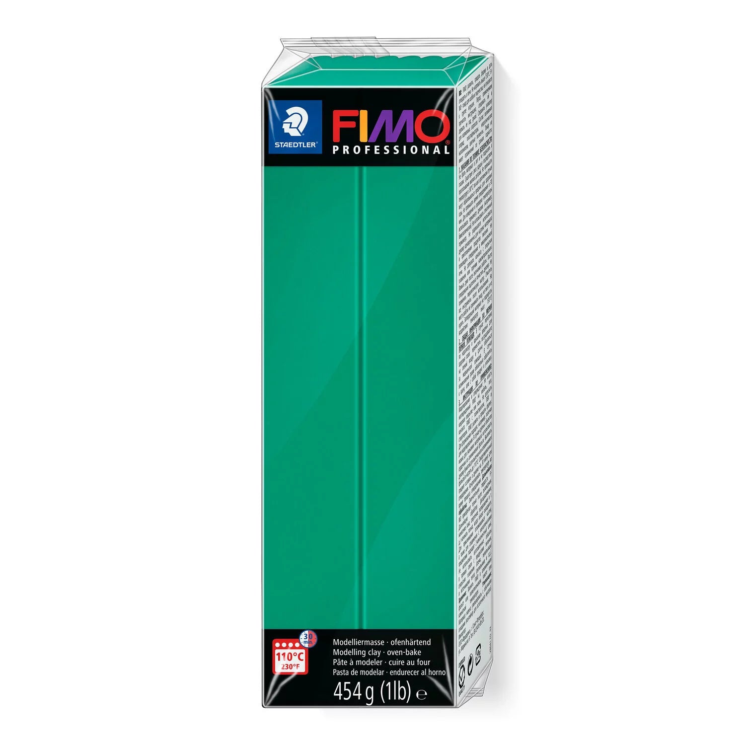 FIMO Large Block of Professional Clay 454g 8041-500 True Green