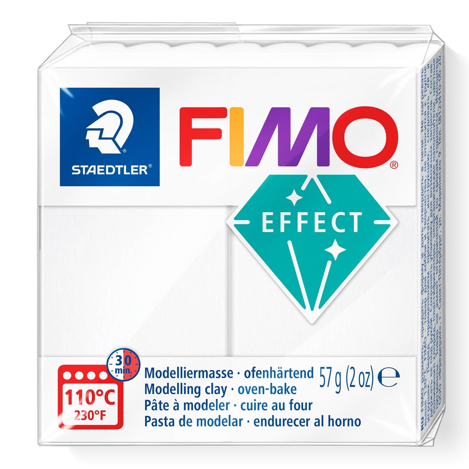 Translucent White FIMO Effect Clay 57g 8020-014