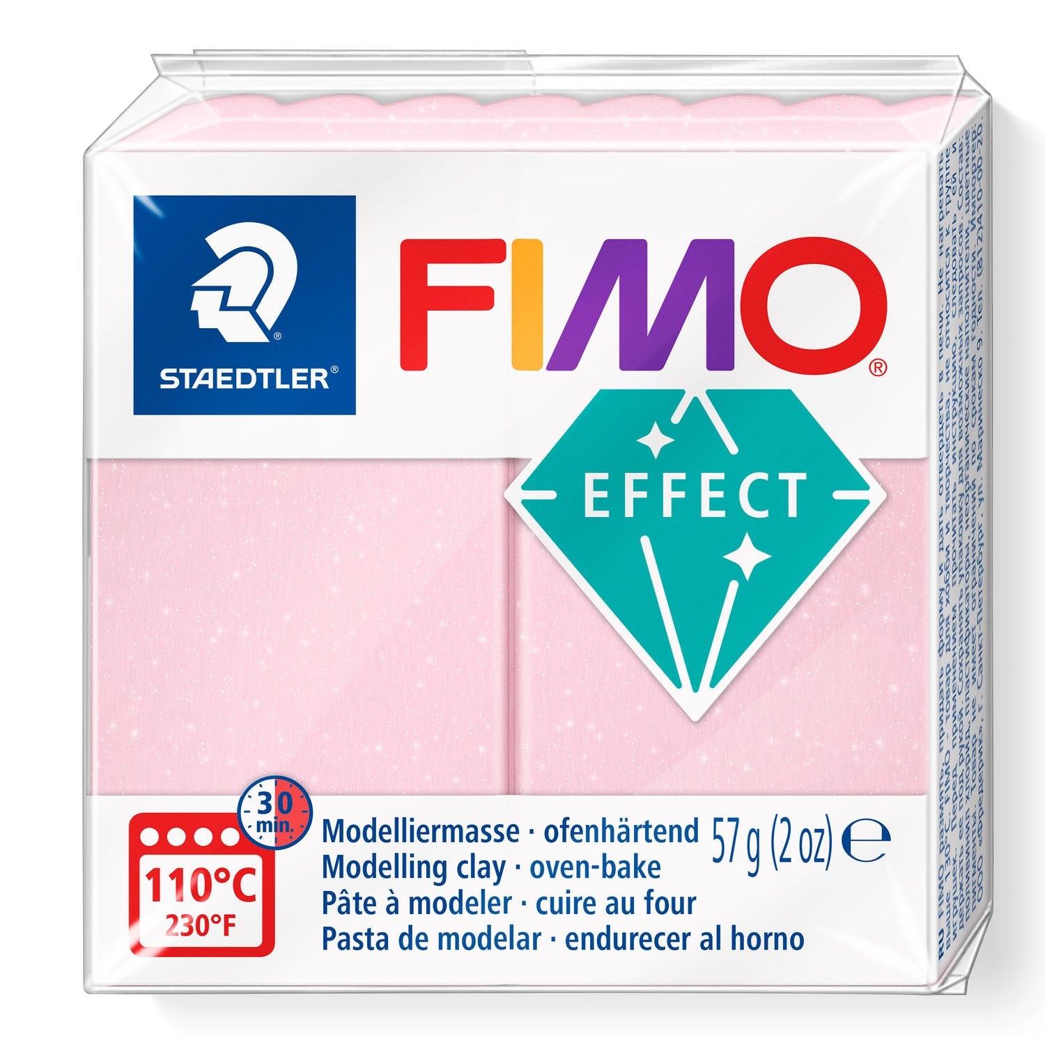 FIMO Soft Polymer Clay 57g 8020-206 Rose Quartz